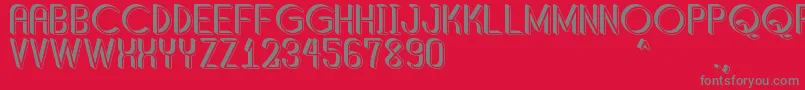 ShaddedSouthPersonalUse Font – Gray Fonts on Red Background