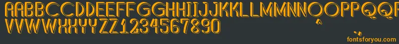 ShaddedSouthPersonalUse Font – Orange Fonts on Black Background