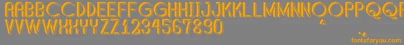 ShaddedSouthPersonalUse Font – Orange Fonts on Gray Background