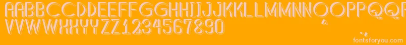 ShaddedSouthPersonalUse Font – Pink Fonts on Orange Background