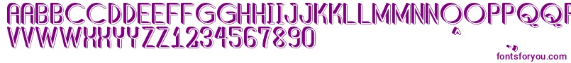 ShaddedSouthPersonalUse Font – Purple Fonts on White Background