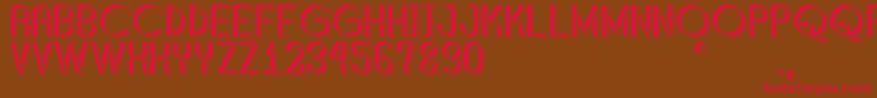 ShaddedSouthPersonalUse Font – Red Fonts on Brown Background