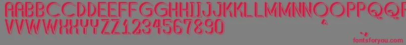 ShaddedSouthPersonalUse Font – Red Fonts on Gray Background