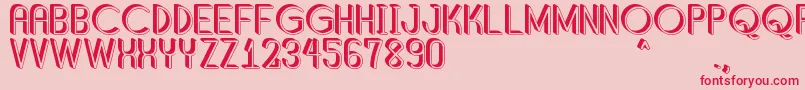 ShaddedSouthPersonalUse Font – Red Fonts on Pink Background