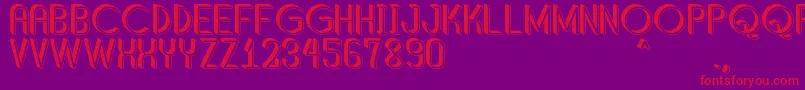 fuente ShaddedSouthPersonalUse – Fuentes Rojas Sobre Fondo Morado