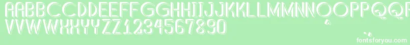 ShaddedSouthPersonalUse Font – White Fonts on Green Background