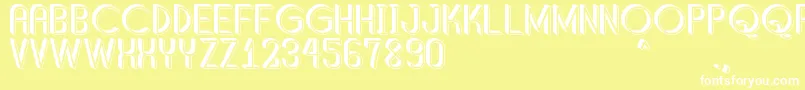 ShaddedSouthPersonalUse Font – White Fonts on Yellow Background