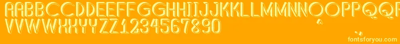 ShaddedSouthPersonalUse Font – Yellow Fonts on Orange Background