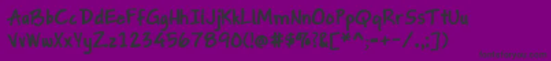 GapstownAhBold Font – Black Fonts on Purple Background