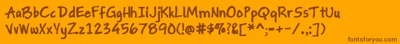 Lisätietoja GapstownAhBold-fontista GapstownAhBold-fontti – ruskeat fontit oranssilla taustalla