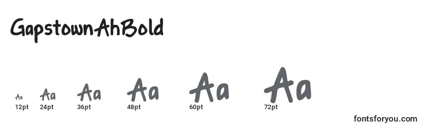 GapstownAhBold Font Sizes