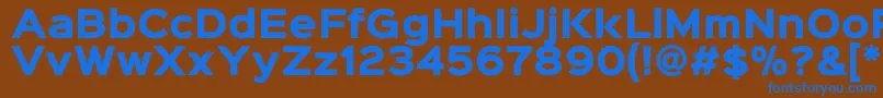 Sinkinsans800blackフォントについての詳細 フォントSinkinsans800black – 茶色の背景に青い文字