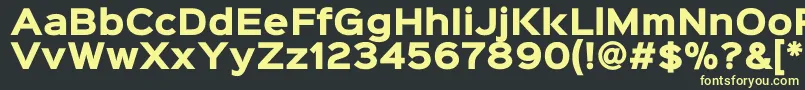 Подробнее о шрифте Sinkinsans800black Шрифт Sinkinsans800black – жёлтые шрифты на чёрном фоне