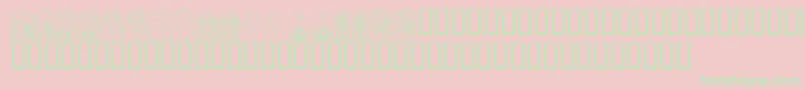 KrEasterWindows Font – Green Fonts on Pink Background