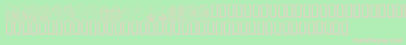 KrEasterWindows Font – Pink Fonts on Green Background