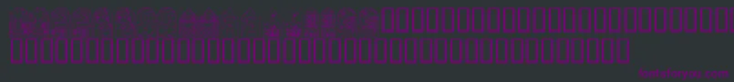 KrEasterWindows Font – Purple Fonts on Black Background