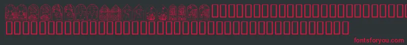 KrEasterWindows Font – Red Fonts on Black Background