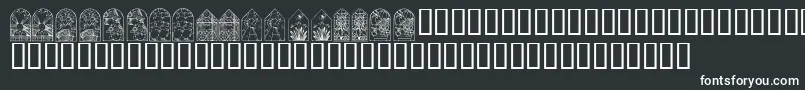 KrEasterWindows Font – White Fonts on Black Background