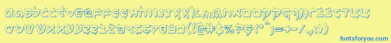 More about Benzion3D Font Benzion3D Font – Blue Fonts on Yellow Background