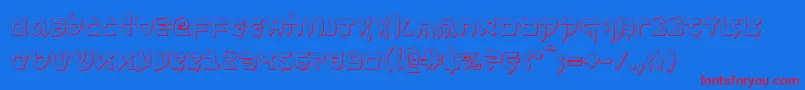Benzion3D Font – Red Fonts on Blue Background