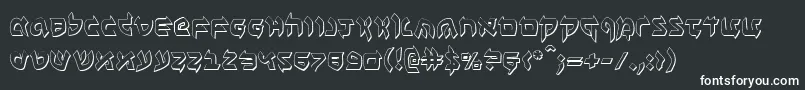 Benzion3D Font – White Fonts on Black Background