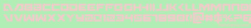 WildcardCondensed Font – Pink Fonts on Green Background