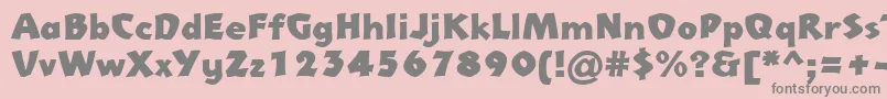 Normadica31Db Font – Gray Fonts on Pink Background