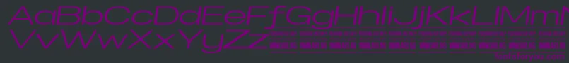 Saiba mais sobre a fonte SpecifypersonalExexpmediumital Fonte SpecifypersonalExexpmediumital – fontes roxas em um fundo preto