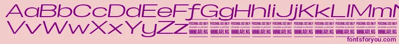 More about SpecifypersonalExexpmediumital Font SpecifypersonalExexpmediumital Font – Purple Fonts on Pink Background