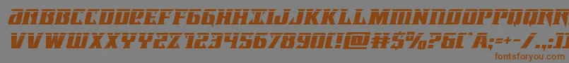 Lifeforcelaserital Font – Brown Fonts on Gray Background
