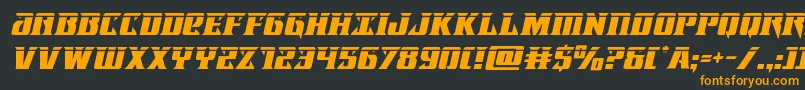 Lifeforcelaserital Font – Orange Fonts on Black Background