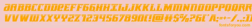 Lifeforcelaserital Font – Orange Fonts on Pink Background