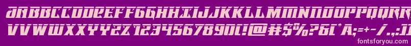 Lifeforcelaserital Font – Pink Fonts on Purple Background