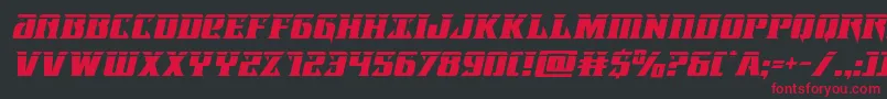 Lifeforcelaserital Font – Red Fonts on Black Background