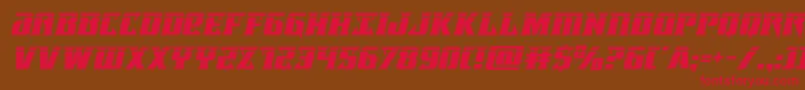 Lifeforcelaserital Font – Red Fonts on Brown Background