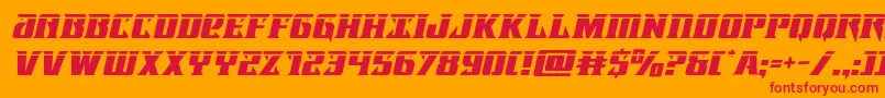 Lifeforcelaserital Font – Red Fonts on Orange Background
