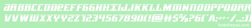 Lifeforcelaserital Font – White Fonts on Green Background