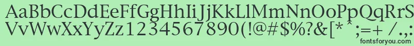 Newyorkc Font – Black Fonts on Green Background