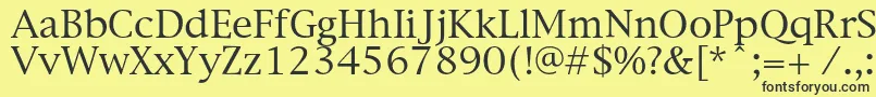 Newyorkc Font – Black Fonts on Yellow Background