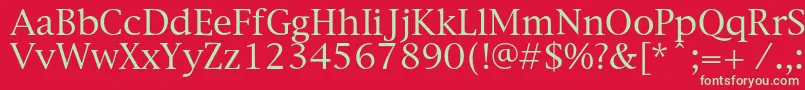 Newyorkc Font – Green Fonts on Red Background