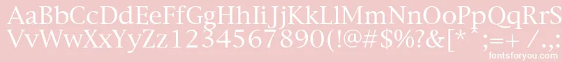 Newyorkc Font – White Fonts on Pink Background