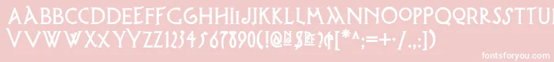 Possum ffy Font – White Fonts on Pink Background