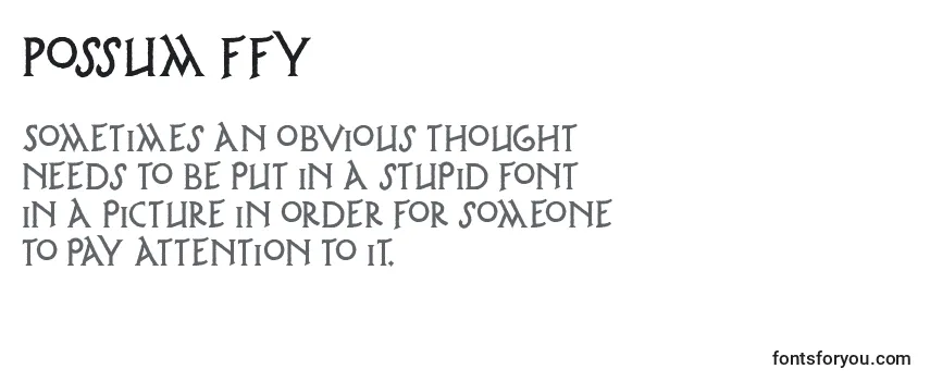 Шрифт Possum ffy