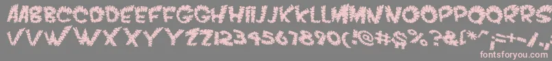 VtcScreamitloudslicedRegular Font – Pink Fonts on Gray Background