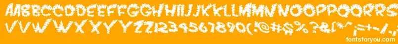 VtcScreamitloudslicedRegular Font – White Fonts on Orange Background