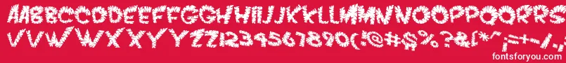 VtcScreamitloudslicedRegular Font – White Fonts on Red Background