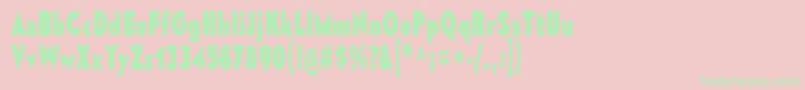 MesmerizeCdEb Font – Green Fonts on Pink Background