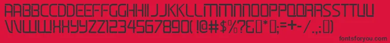 Lifeline Font – Black Fonts on Red Background