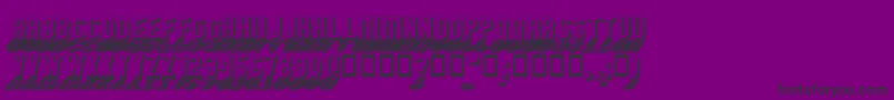 GmExpShadowGravestone Font – Black Fonts on Purple Background