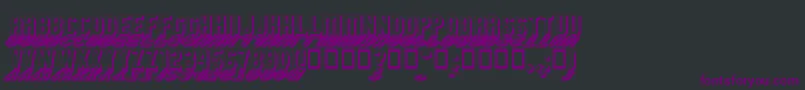 GmExpShadowGravestone Font – Purple Fonts on Black Background